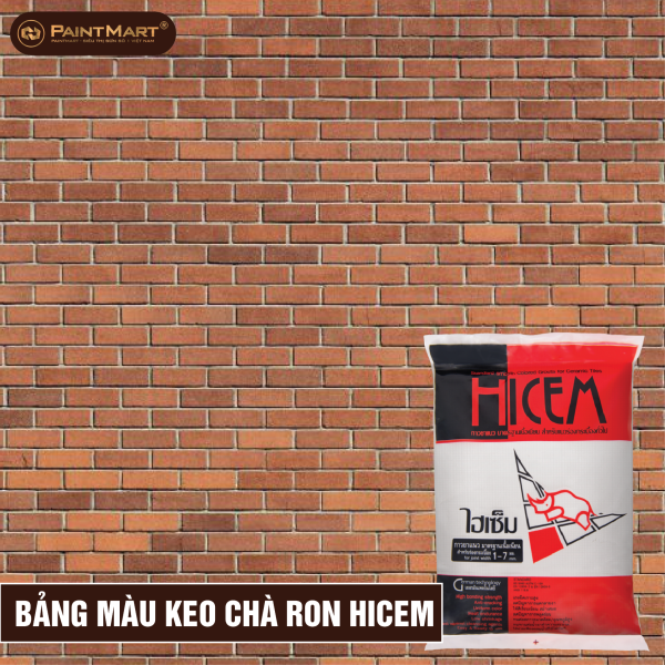 Bảng màu keo chà ron Hicem