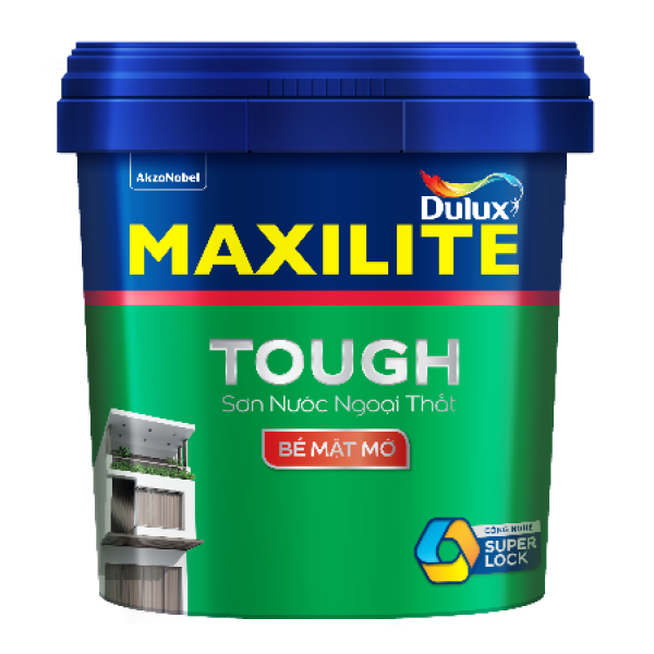 Sơn ngoại thất Maxilite Tough bề mặt mờ 28C - 15L