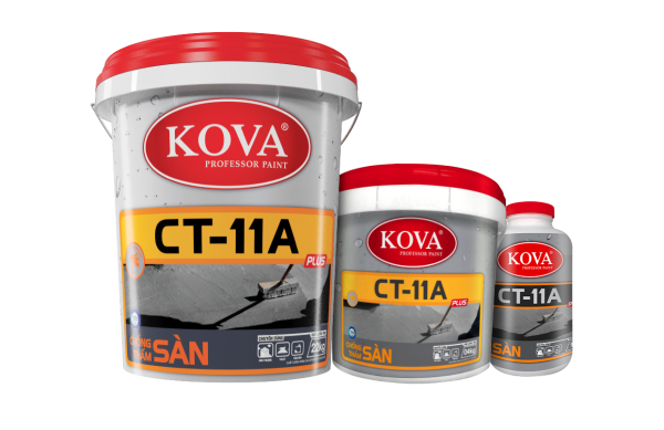 Sơn chống thấm pha xi măng KOVA CT 11A  (Sàn) thùng 4Kg