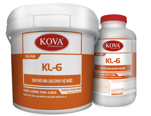 Sơn phủ kim loại Epoxy hệ nước Kova KL-6