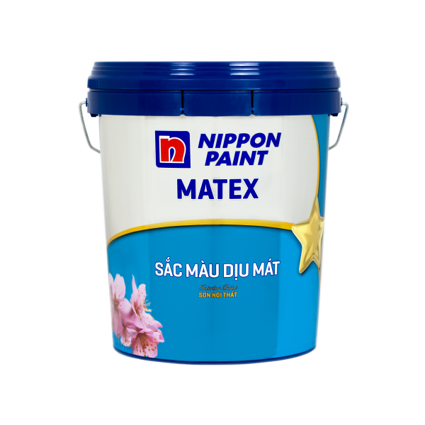 Sơn nội thất Nippon Matex Sắc Màu Dịu Mát 17L