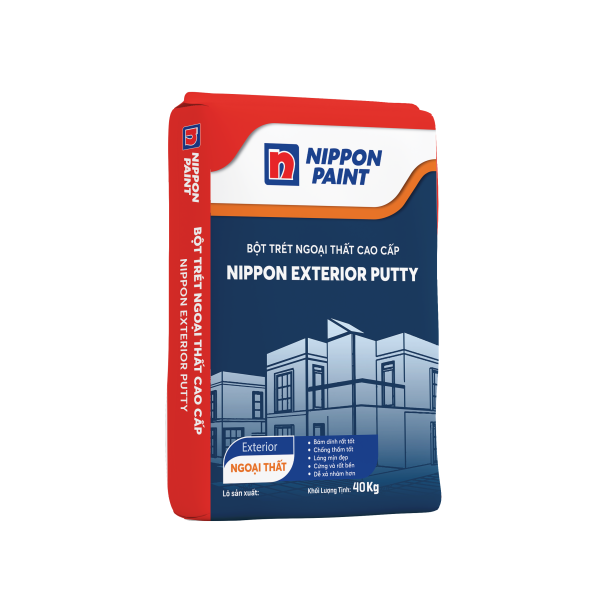 BỘT TRÉT NGOẠI THẤT NIPPON  EXTERIOR PUTTY BAO 40KG