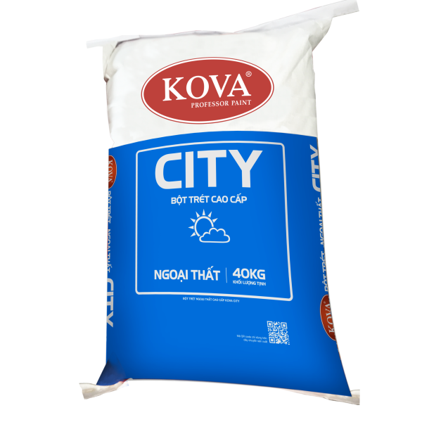 Bột trét tường ngoại thất Kova Wall Putty – 40 kg