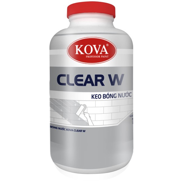 Keo bóng nước KOVA Clear W lon 1KG