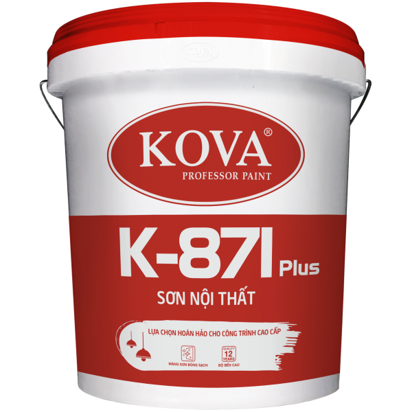Sơn nước bóng cao cấp trong nhà Kova K-871 THÙNG 20KG