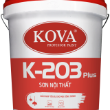 Sơn nước nội thất không bóng KOVA  K-203 Plus lon 3,5L