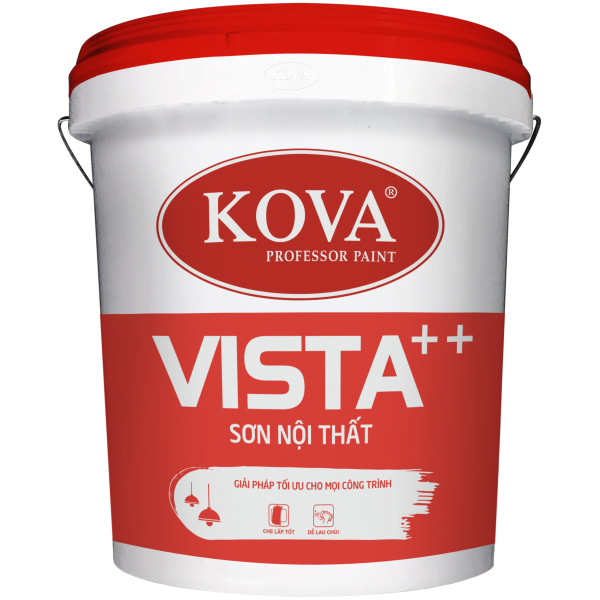 Sơn nước nội thất không bóng KOVA VISTA + lon 3,5L