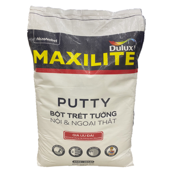 Bột trét tường nội ngoại thất Maxilite A502 - 40 Kg