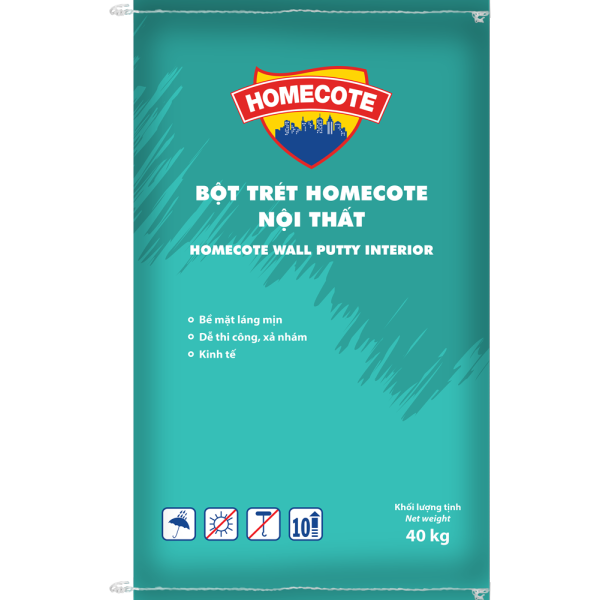 Bột trét nội thất cao cấp Toa Homecote