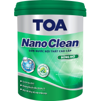 Sơn nội thất cao cấp Toa Nanoclean bóng mờ - 5L