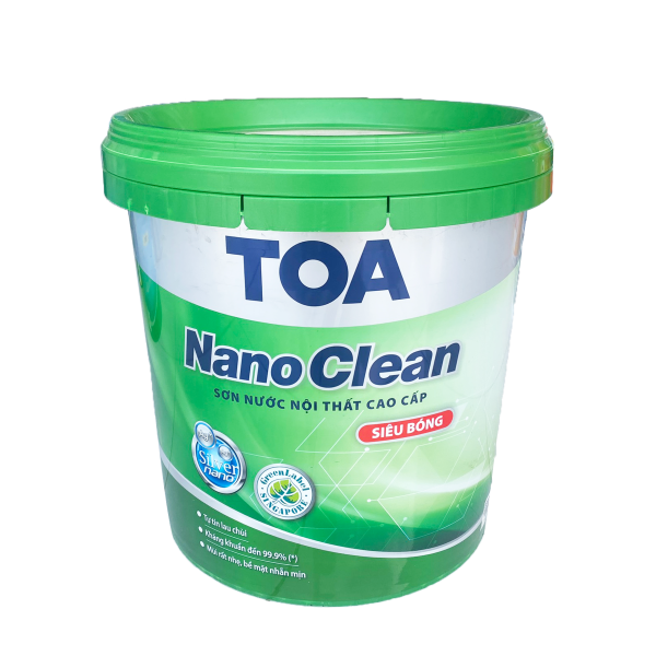 Sơn nội thất cao cấp Toa Nanoclean siêu bóng - 15L