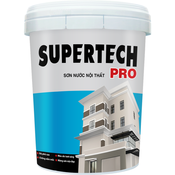 Sơn lót chống kiềm nội thất Supertech Pro lon 5L