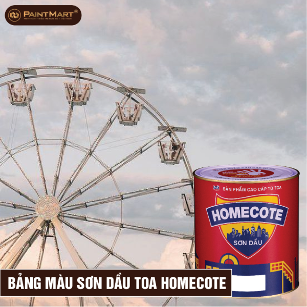 Bảng màu sơn dầu Toa Homecote