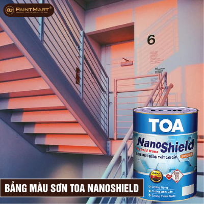 Bảng màu sơn ngoại thất Toa Nanoshield