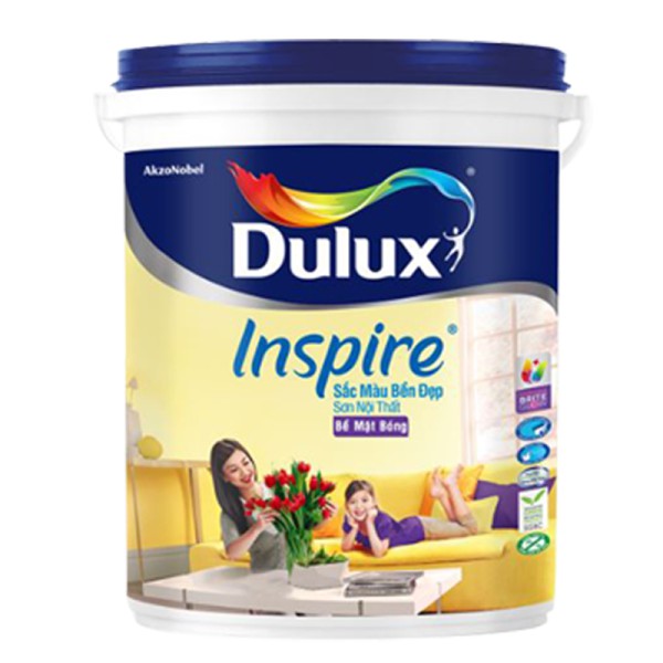 Sơn nội thất Dulux Inspire bề mặt bóng 39AB lon 5L