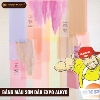 Bảng màu sơn dầu Expo Alkyd