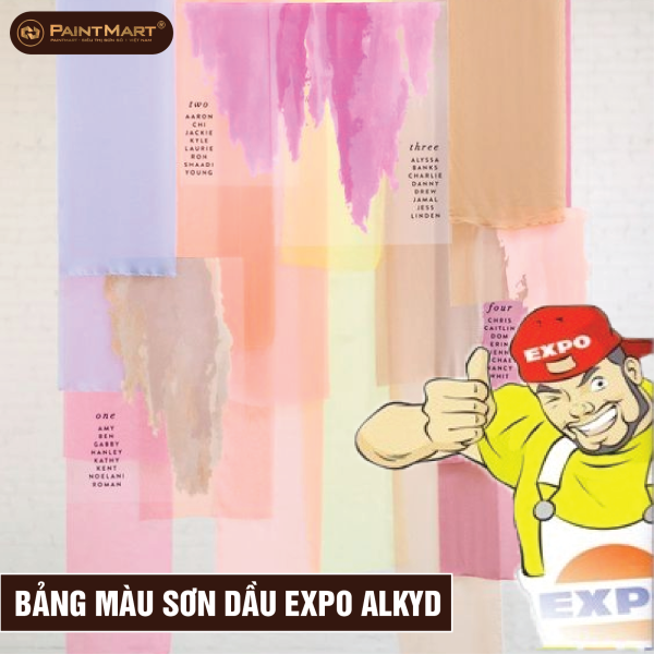 Bảng màu sơn dầu Expo Alkyd