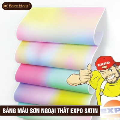 Bảng màu Sơn nội ngoại thất Expo Satin 6+1