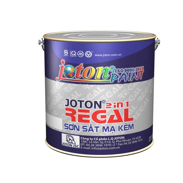 Sơn sắt mạ kẽm JOTON REGAL LON 3L CÁC MÀU CÒN LẠI