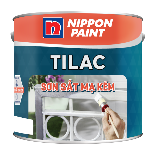 Sơn sắt mạ kẽm 2 trong 1 Nippon Tilac - Lon 1L