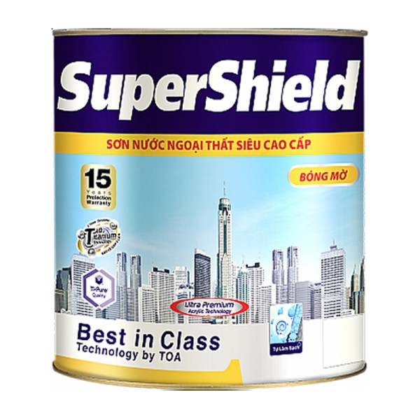 Sơn ngoại thất Toa Supershield bóng mờ - 3.785L