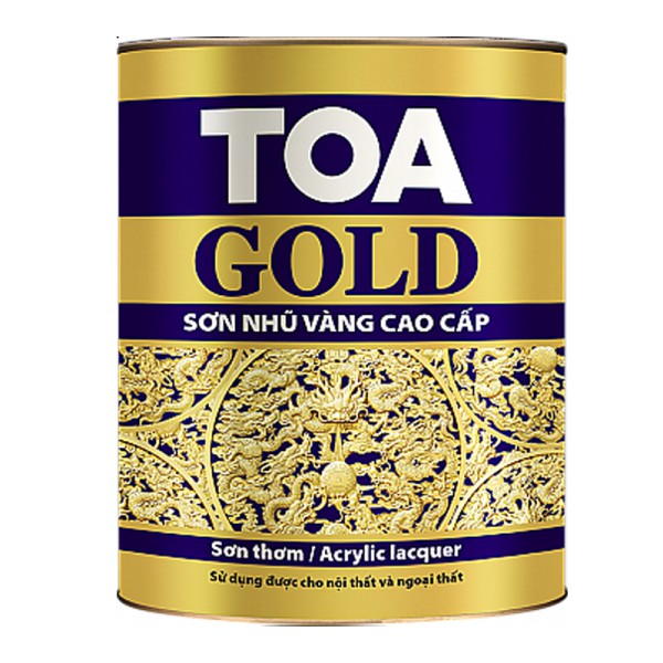 Sơn thơm nhũ vàng cao cấp TOA GOLD LACQUER - 875ML