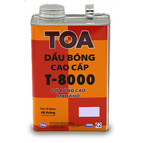 DẦU BÓNG CAO CẤP TOA T-8000 lon 1L