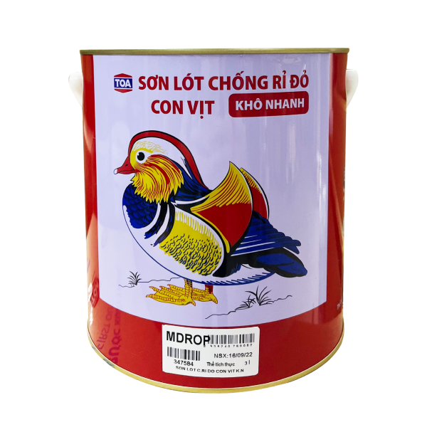 Sơn lót chổng rỉ màu đỏ TOA MANDARIN DUCK CON VỊT  - 3L