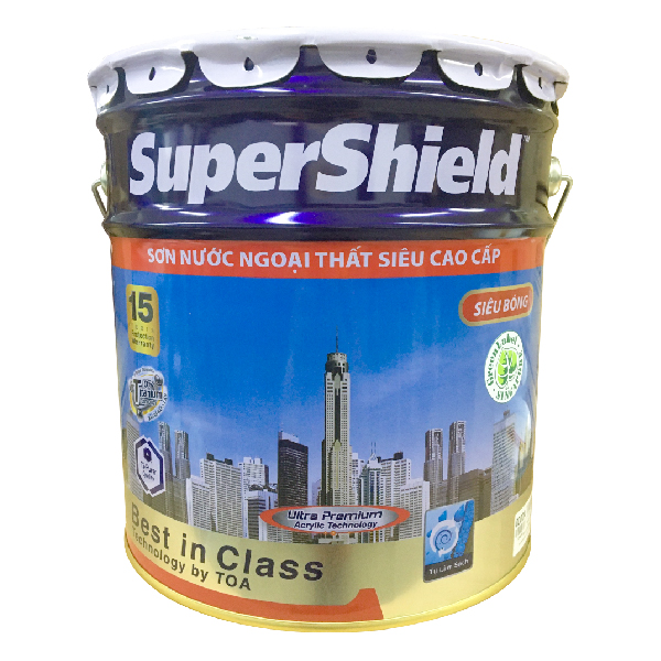 Sơn ngoại thất Toa Supershield siêu bóng - 15L