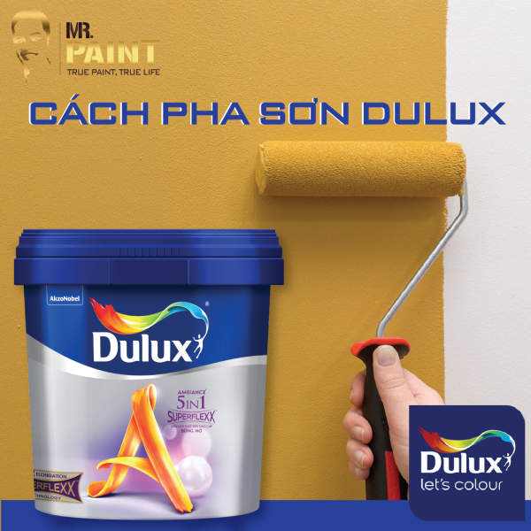 Cách pha sơn Dulux với nước đảm bảo chất lượng