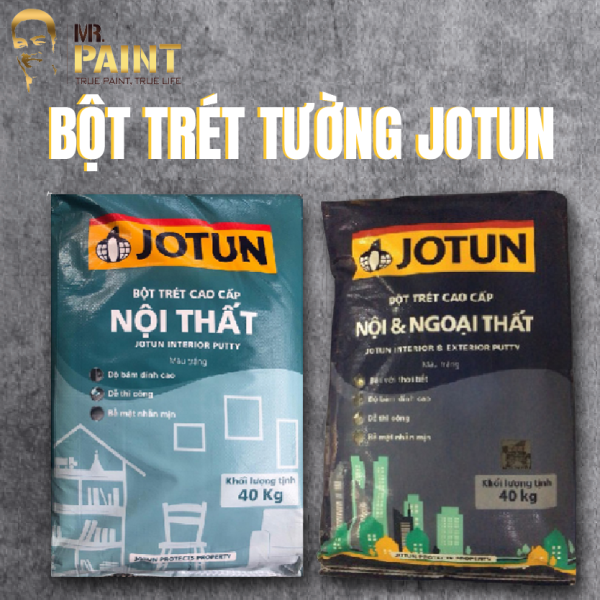 Bột trét tường Jotun có mấy loại? Giá cho từng loại?