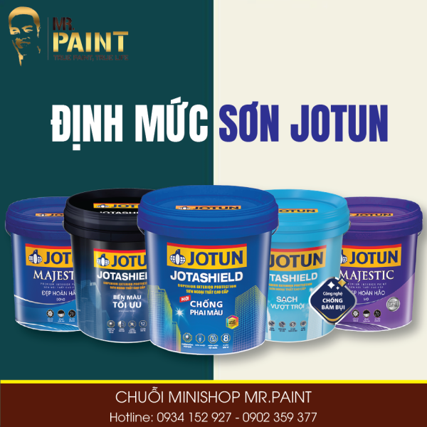 Định mức các loại sơn Jotun